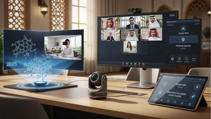 أفضل نظام مؤتمرات الفيديو لعام 2025: حلول متقدمة لبيئات التعليم والأعمال في السعودية 1 نظام مؤتمرات الفيديو