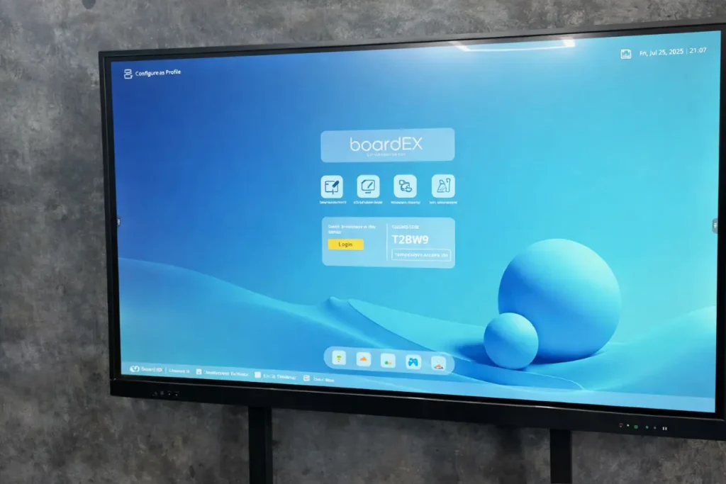 interactive flat panel Installation