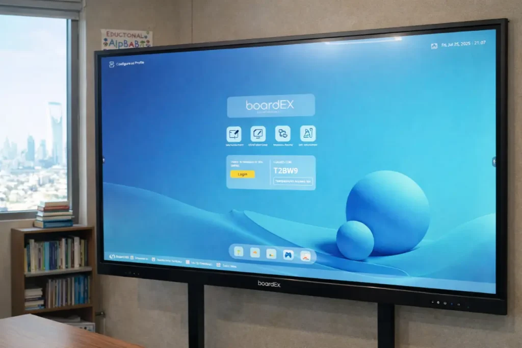 interactive flat panel installation in Riyadh