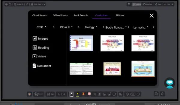 شاشة تفاعلية ذكية مزوّدة بميزات ذكاء اصطناعي