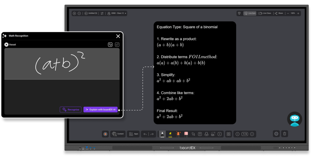 شاشة تفاعلية ذكية مزوّدة بميزات ذكاء اصطناعي