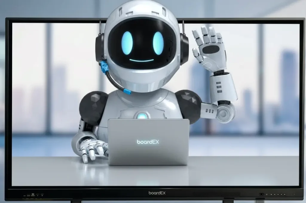 AI in classrooms 2026 – boardEX interactive flat panel display in Saudi Arabia