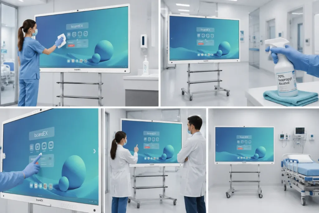 Interactive Flat Panel Infection Control for Hospitals
